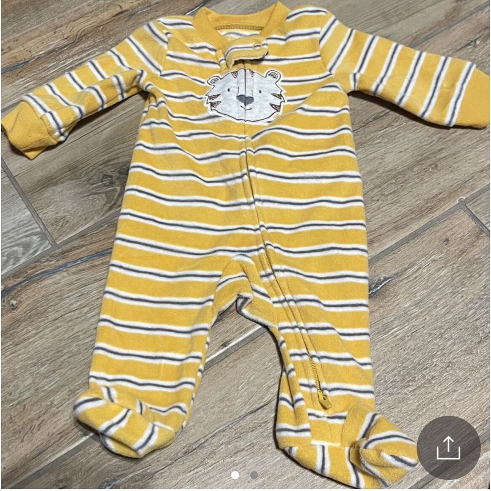 Newborn fleece sleeper.